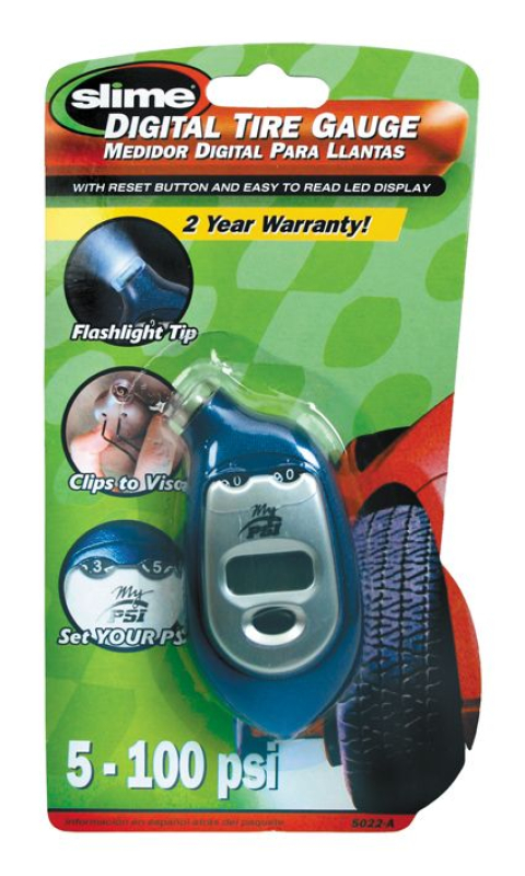 TIRE GAUGE 5-100PSI W/ LIGHT 3945022