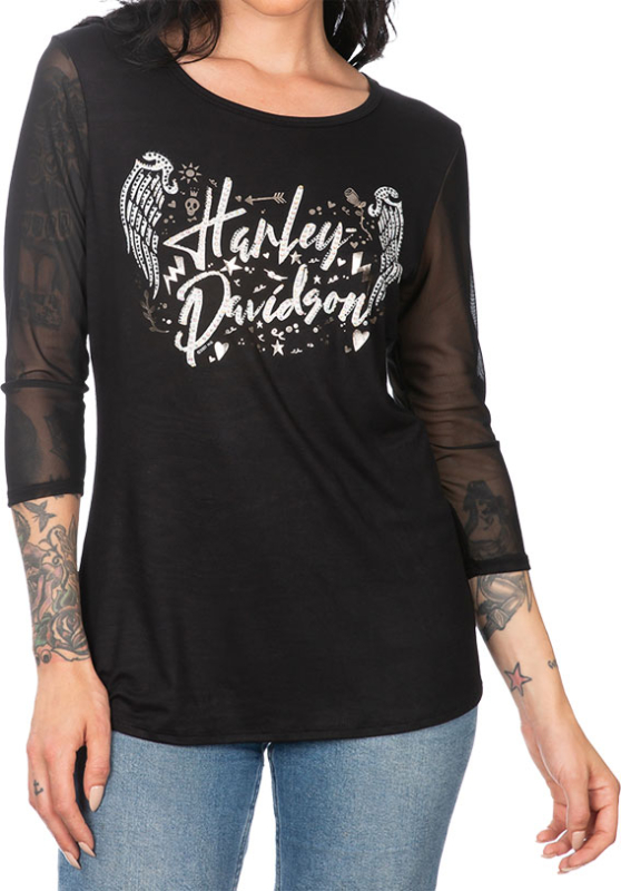 NAISTEN H-D PAITA RATTA TAT HT4619BLK