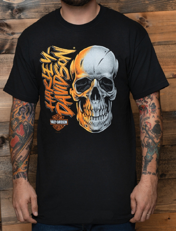 MIESTEN  H-D T-PAITA GRIT SKULL 40291588