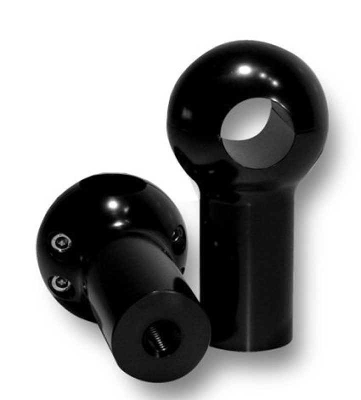 ROUND TOP RISERS 3&quot; RISE POL.SET BLACK ANODISED 683429