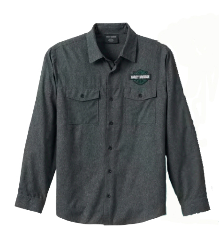 MIESTEN H-D KAULUSPAITA, CLASSIC BAR & SHIELD 96648-23VM