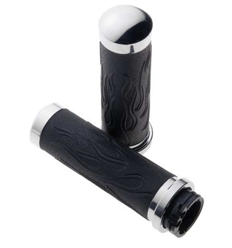 RUBBER FLAME DESIGN GRIPS 610382