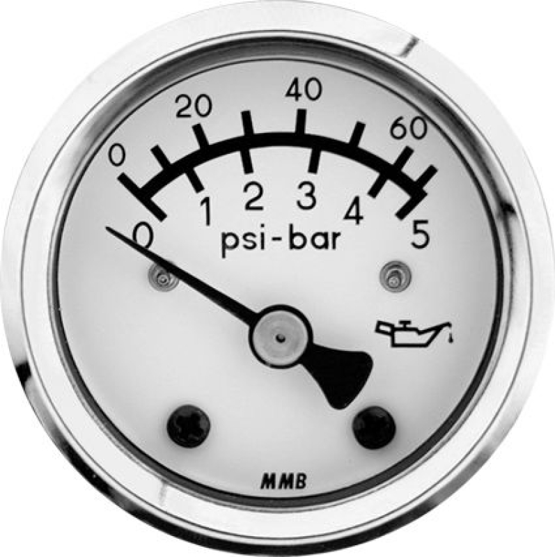 MMB BASIC OIL PRES.60PSI CHR/WHT YEL L. 682723