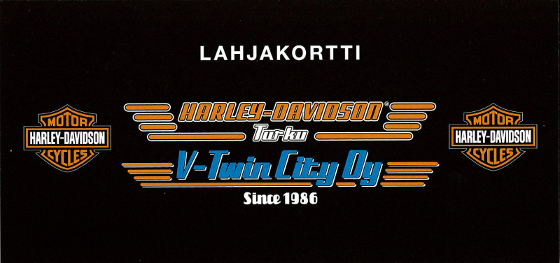V-TWIN CITY:n LAHJAKORTTI LAHJAKORTTI