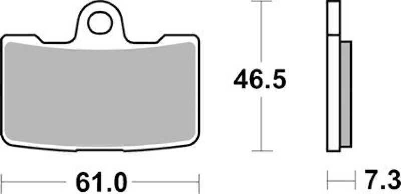 BRAKE PAD OEM CALIPER FRONT BUELL 08-, SINTER 683384