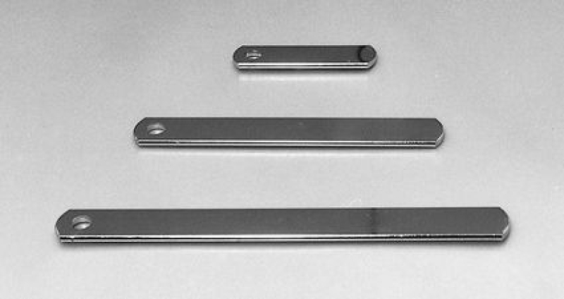 CHROME UNIVERSAL FLAT STRAP 3&quot; LONG 11225