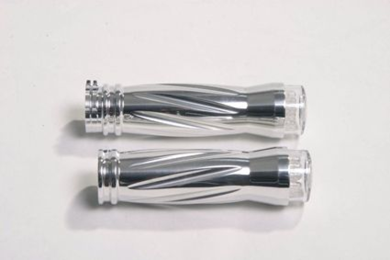 RBS CHR. TWISTER GRIPS W/LED TURN SIGN. 687590