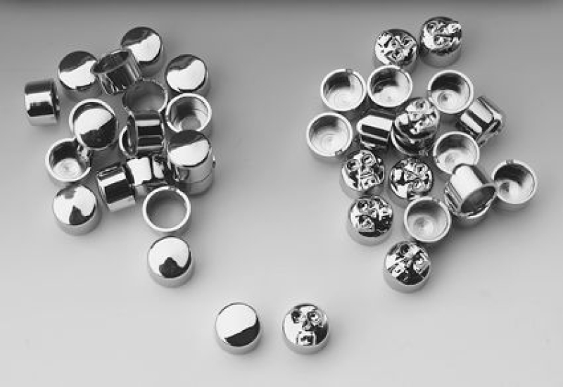 CHROME DOME BOLT COVERS FOR 1/4&quot; BOLTS 66001