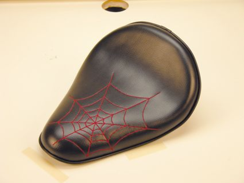 RETRO SOLO SEAT BLK W/RED WEB DISCONTINUED BY V 632113