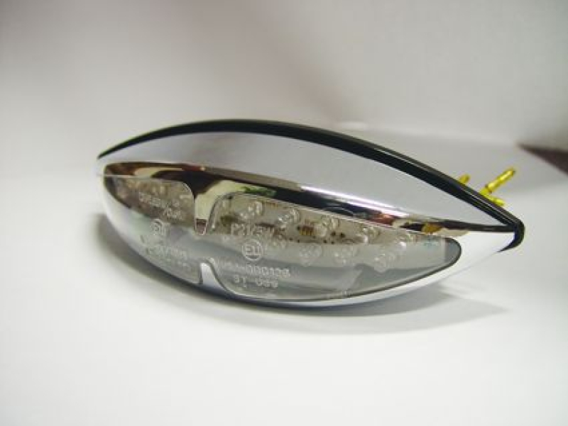 TAKAVALO &quot;SPEED&quot; LED CAT EYE E-MERKKI  ABS CHR 686823