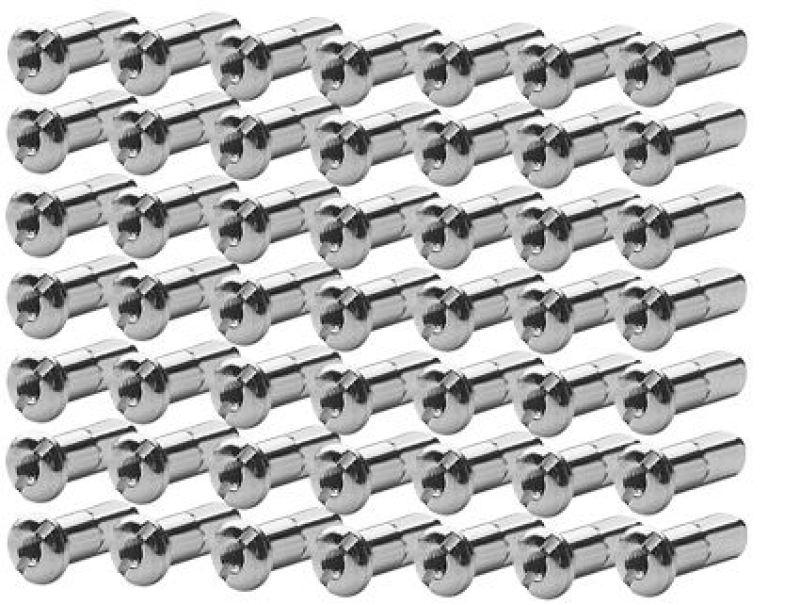 NIPPELISARJA PINNOIHIN - SPOKE NIPPLE-CHROME (42) 08252