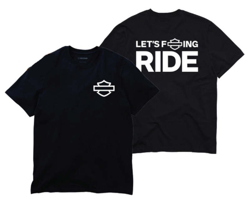 MIESTEN H-D T-PAITA LET´S F*ING RIDE 96656-25VM