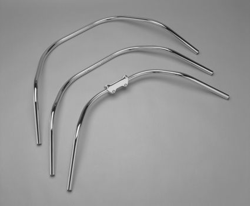 CHROME LONGHORN BAR 1&quot; 1982-UP 28519