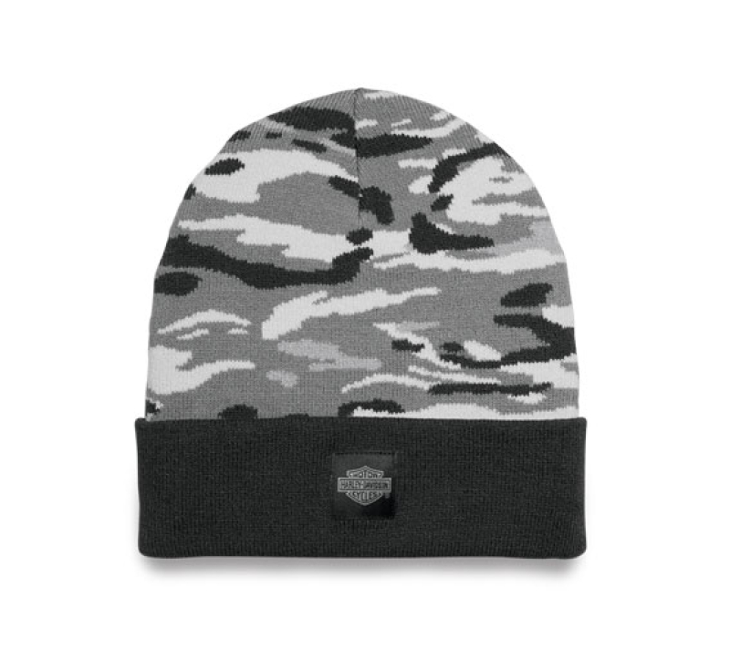 HAT-KNIT,GREY CAMO 97692-23VM