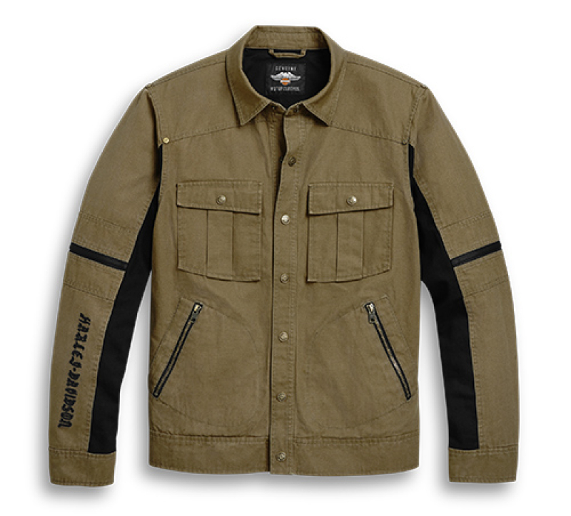 MIESTEN H-D CANVAS TAKKI, GREEN 97120-20VM