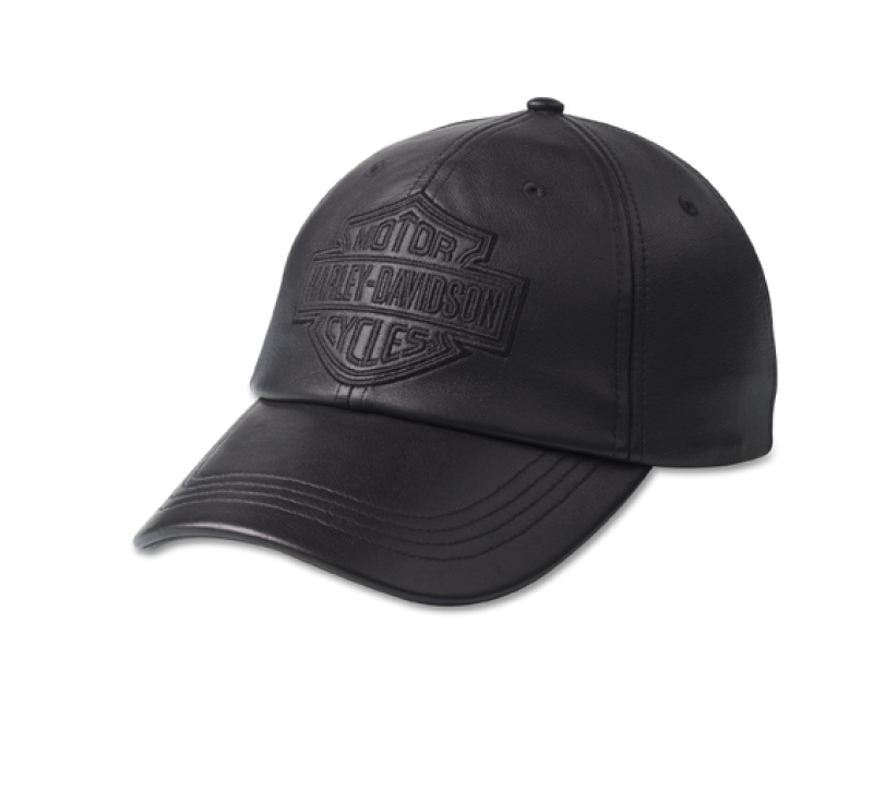 CAP-BB,LEATHER,BLACK 97823-23VW
