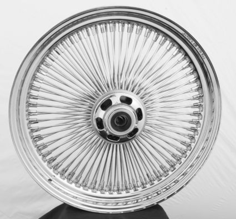 3.50&quot;X18&quot; CHR. WHL/ASSY 120 SPOKES CROSSED SPOKES 86647
