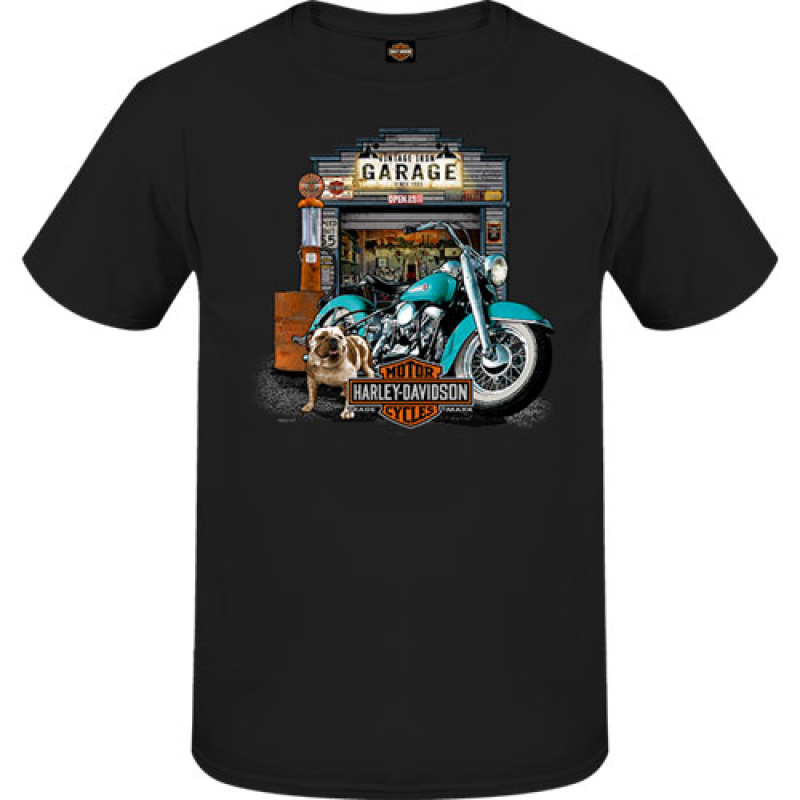 MIESTEN H-D T-PAITA GARAGE DOG R001767