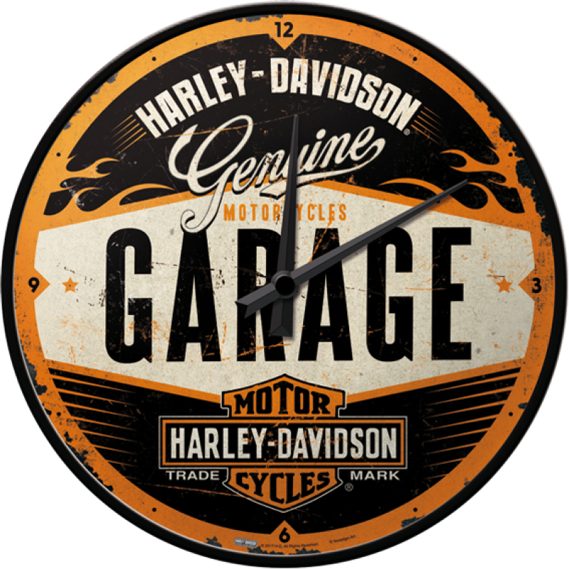 H-D SEINÄKELLO GARAGE STYLE 51083