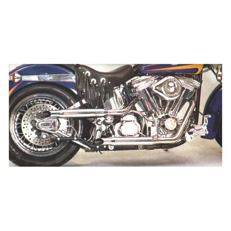 PAUGHCO, SHOTGUN SHORTY EXHAUST (38&quot;). CHROME INCL. PAUGHCO 718H10 AND 500049