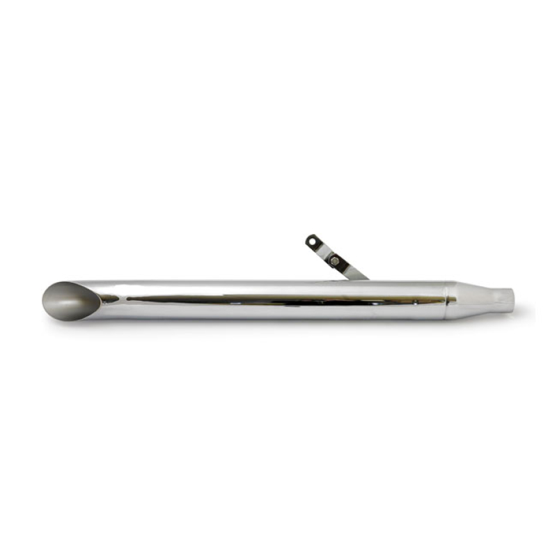 TURN OUT SHOVEL STYLE UNIVERSAL MUFFLER 30&quot; LONG CHROME 500589