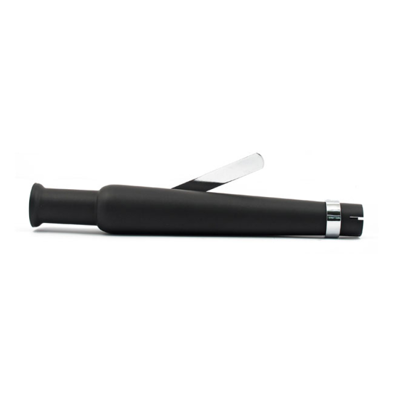 TRUMPET UNIVERSAL STRAIGHT MUFFLER 18-1/2&quot; LONG BLACK UNIVERSAL MUFFLE 500714