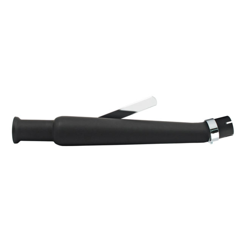 TRUMPET UNIVERSAL UPSWEPT RIGHT MUFFLER 20-1/2&quot; LONG BLACK UNIVERSAL M 500716