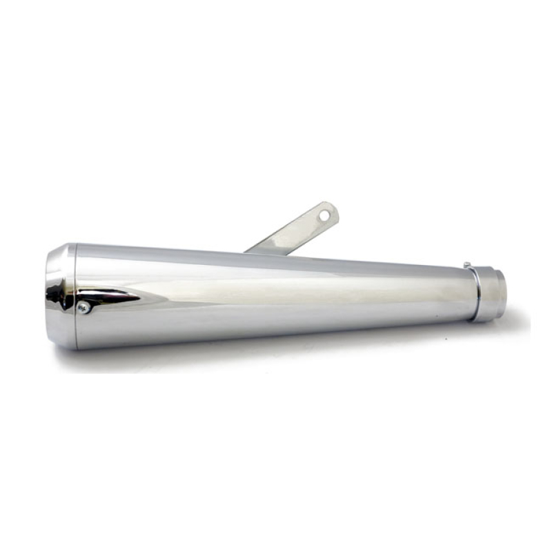 MEGAPHONE UNIVERSAL MUFFLER 16.5&quot; LONG CHROME WITH TA TIP UNIVERSAL MU 500733