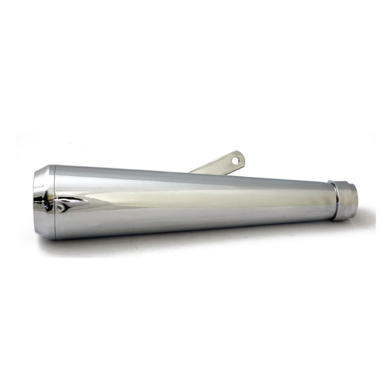 MEGAPHONE UNIVERSAL MUFFLER 16.5&quot; LONG CHROME WITH TE TIP UNIVERSAL MU 500734