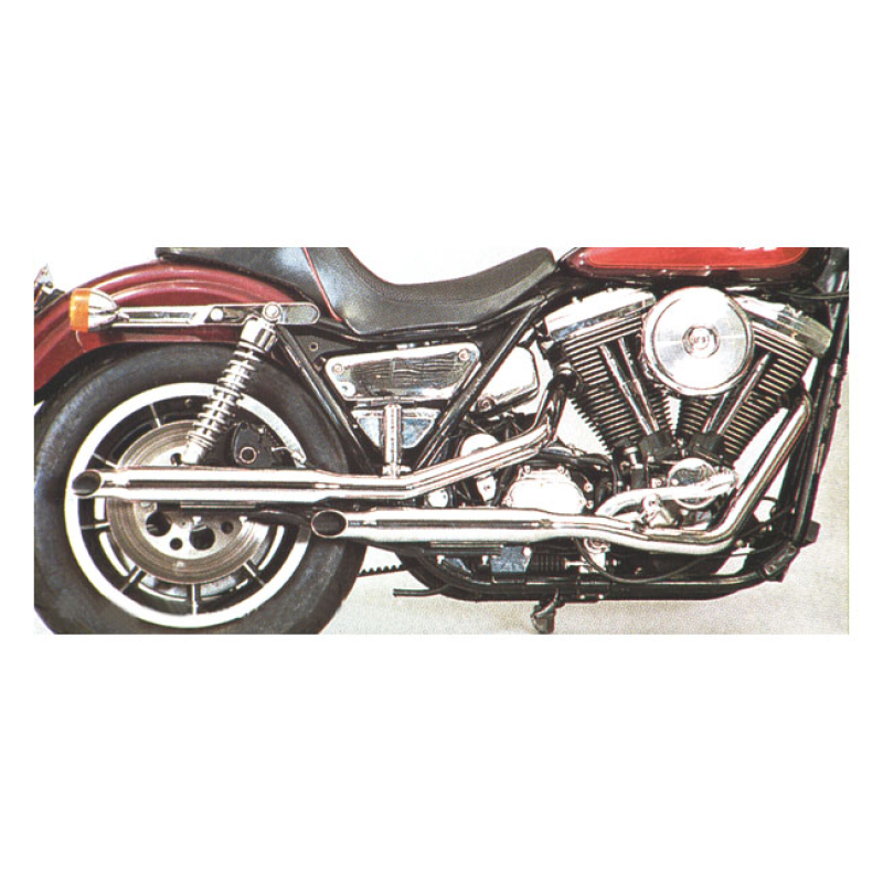 PAUGHCO, SHORTY EXHAUST (38&quot;). CHROME SLIDER CHANNELS. BOLTS TO STOCK 500854