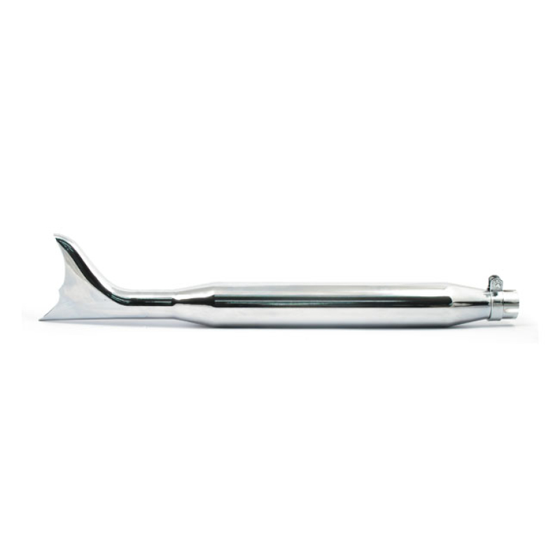 BATWING FISHTAIL UNIVERSAL MUFFLER 30&quot; LONG CHROME UNIVERSAL MUFFLER, 500944