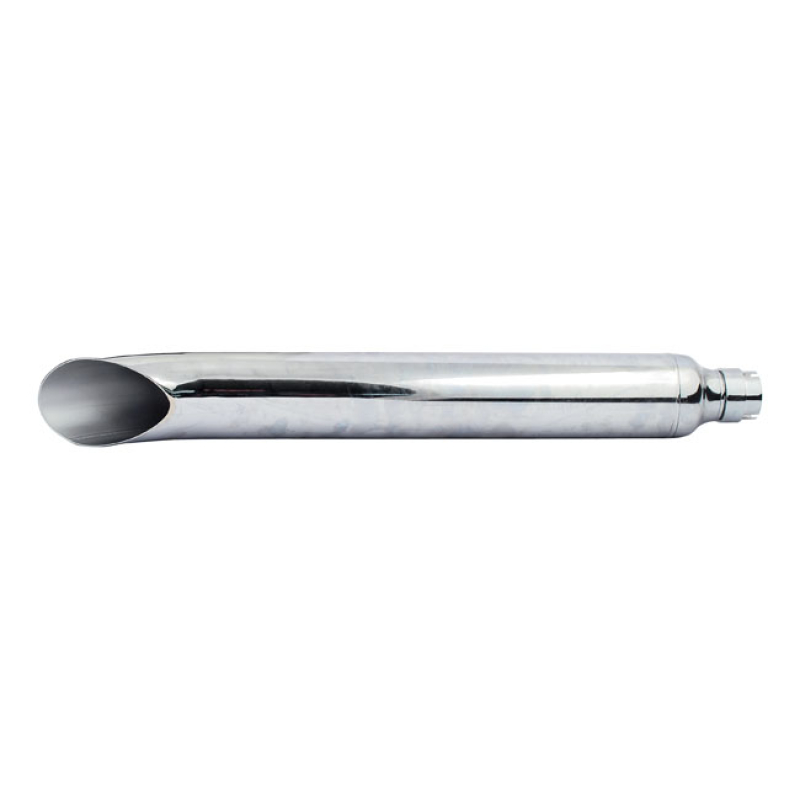 TURN DOWN / TURN OUT UNIVERSAL MUFFLER 27&quot; LONG CHROME UNIVERSAL TOURI 500952