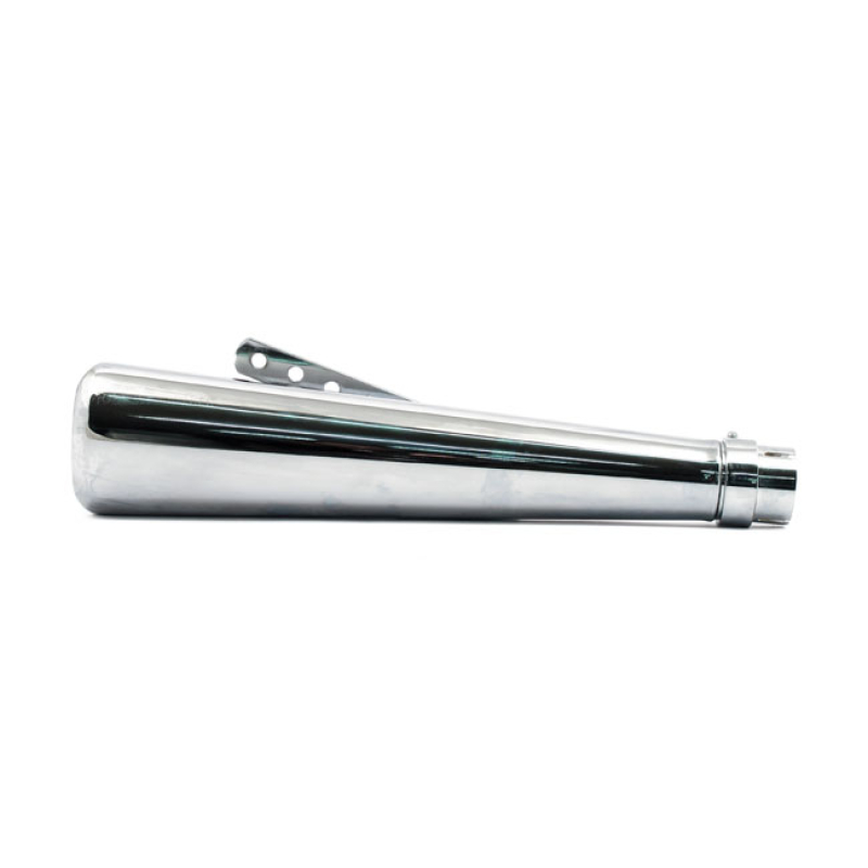 MOONSHINE BRUISER UNIVERSAL MUFFLER 17-1/2&quot; LONG CHROME UNIVERSAL MUFF 500954