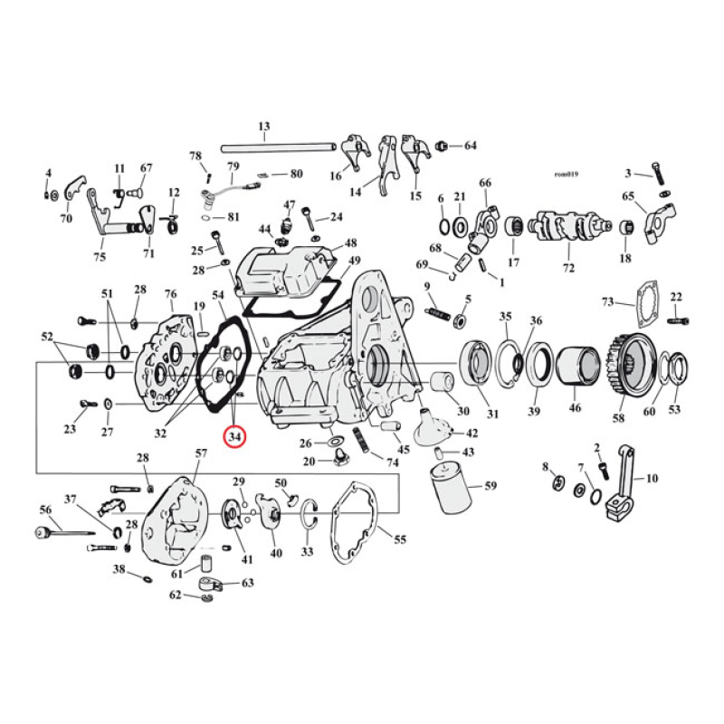 RETAINING RING, TRANSM. MAIN/COUNTERSHAFT BEARING OEM REPLACEMENT REFE 500964