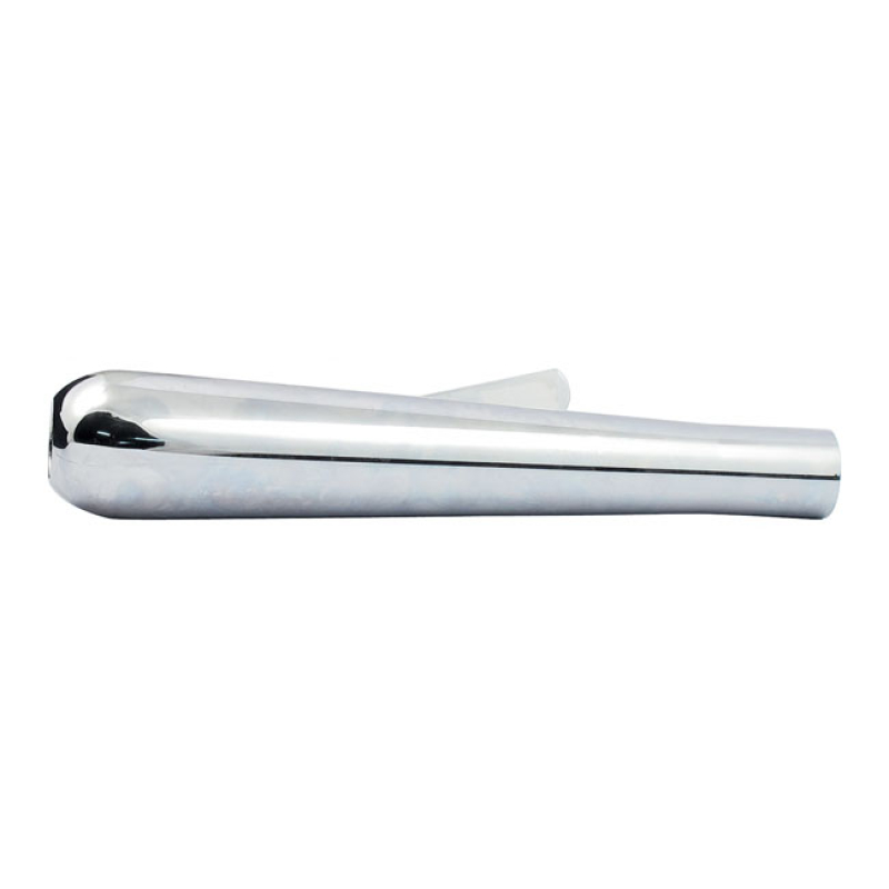 BOMBER UNIVERSAL MUFFLER 17&quot; LONG CHROME UNIVERSAL MUFFLER, 17&quot; (43.2 500989