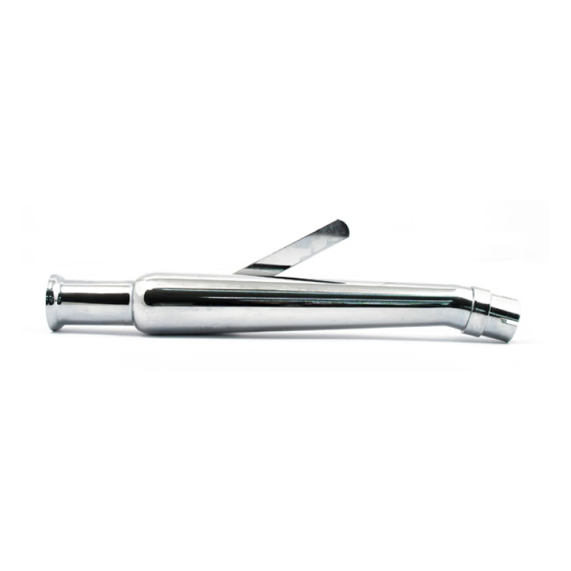 TRUMPET UNIVERSAL UPSWEPT LEFT MUFFLER 20-1/2&quot; LONG CHROME 501007