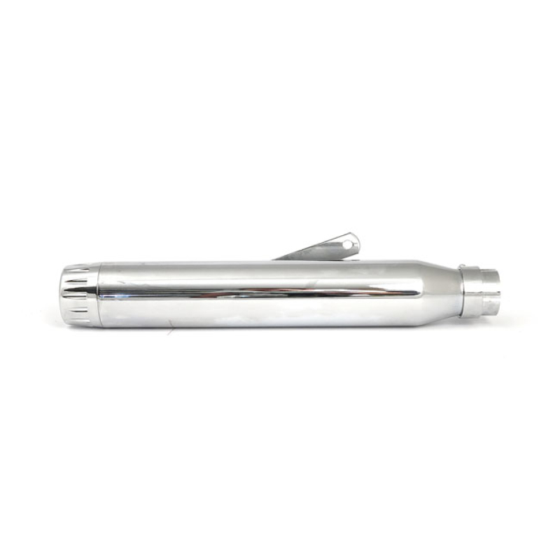 RAGE UNIVERSAL MUFFLER 17&quot; LONG CHROME WITH CHROME END CAP UNIVERSAL M 501009