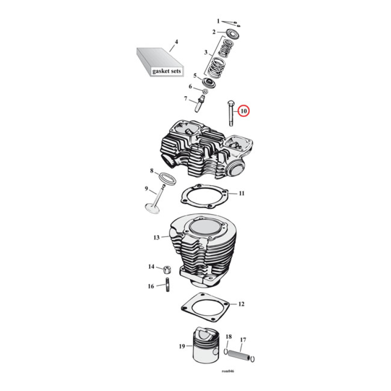 HEAD BOLT KIT, 12-POINT 501815