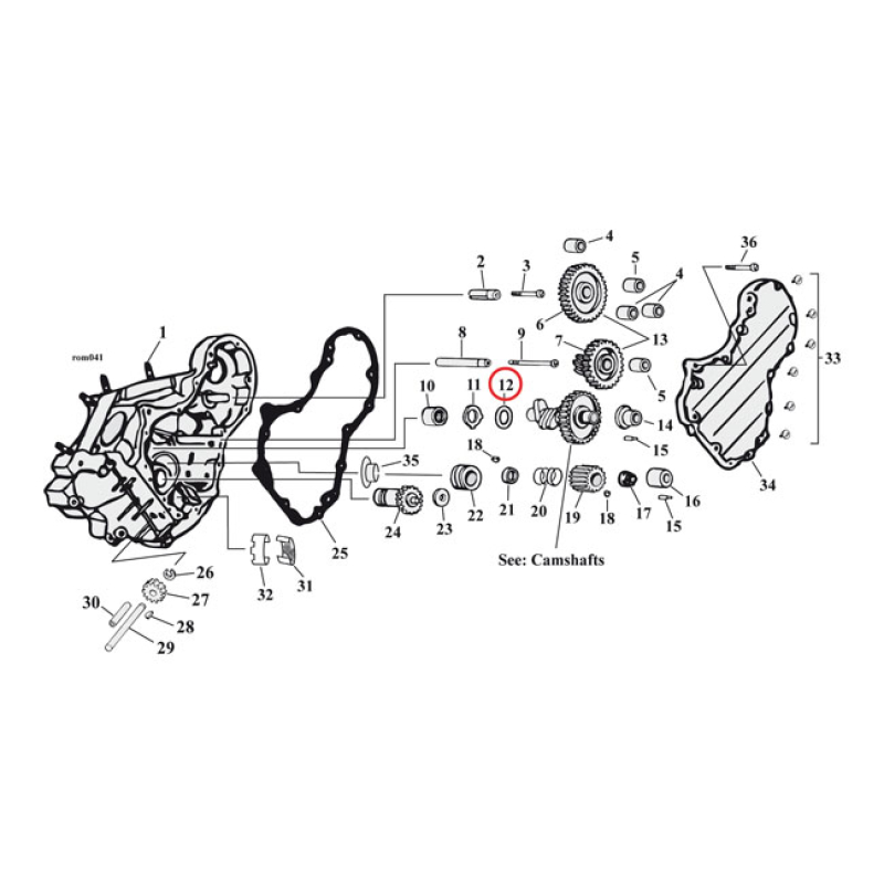 NOKKA-AKSELIN SHIMMI, THRUST WASHER, CAMSHAFT .055 INCH 501910
