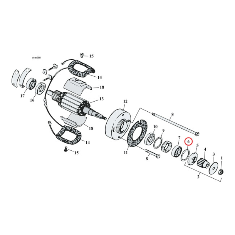 RETAINING RING, GENERATOR BEARING USED ON GENERATOR BEARING.  OEM REPL 502331