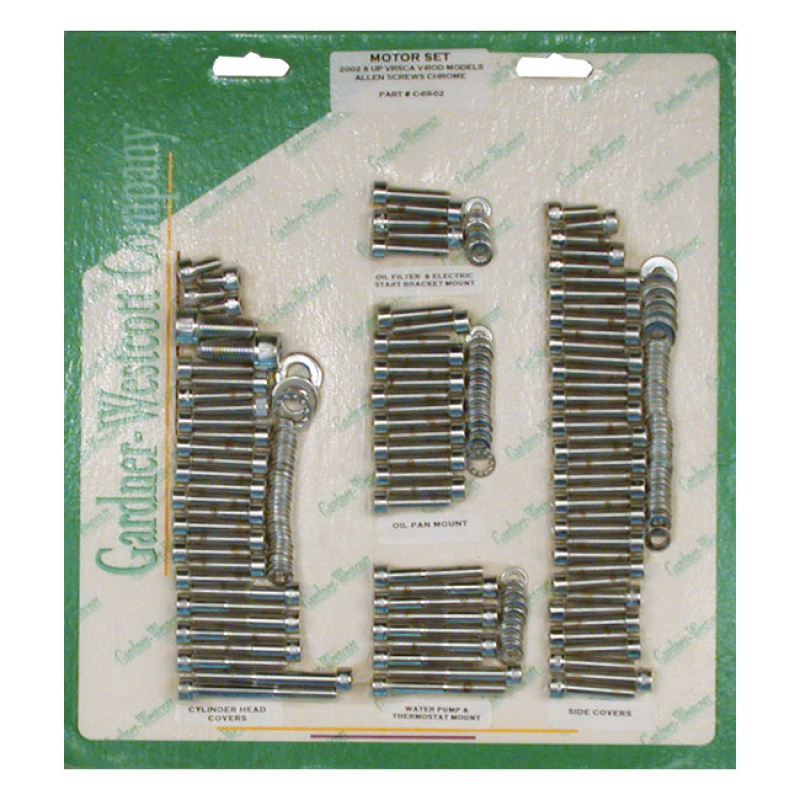MOTOR SCREW SET, CHROME ALLEN 503101
