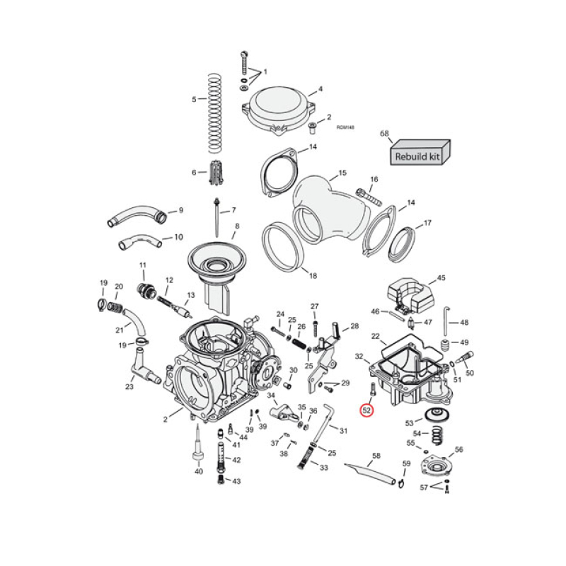 KEIHIN FLOATBOWL MOUNT KIT, SS ALLEN 503229