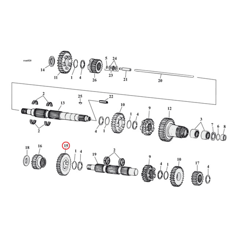 ANDREWS 2.94 1ST GEAR CLOSE RATIO SET 503637