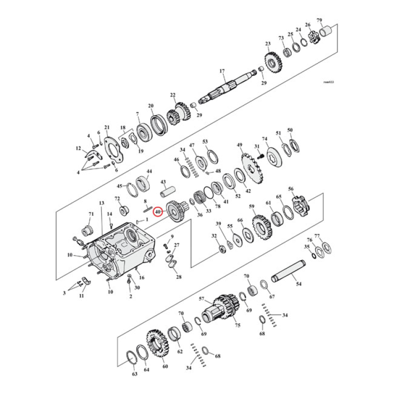 ANDREWS MAINDRIVE GEAR 503755