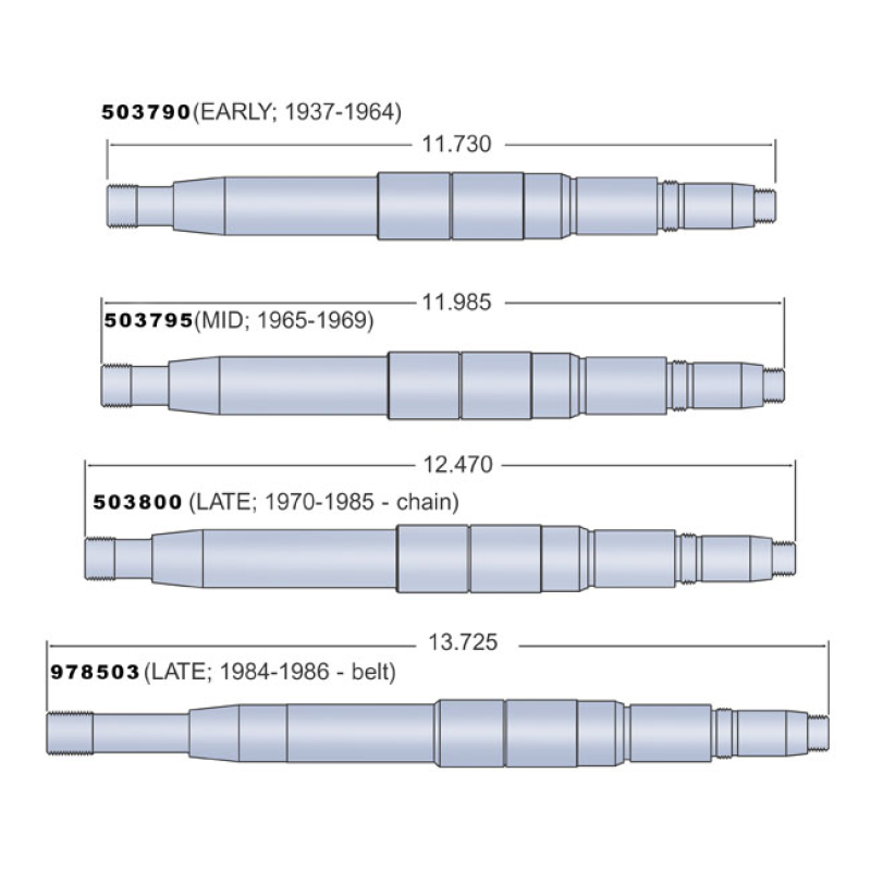 ANDREWS MAINSHAFT 36-64 BT 4SPD 503790