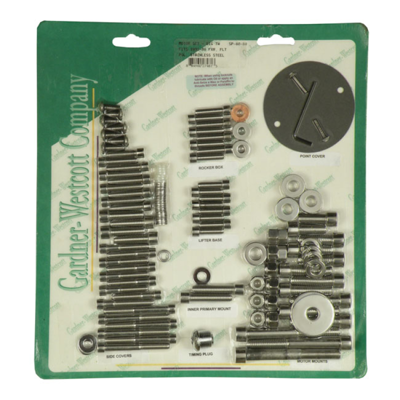 MOTOR SCREW SET, POLISHED SS ALLEN 504663