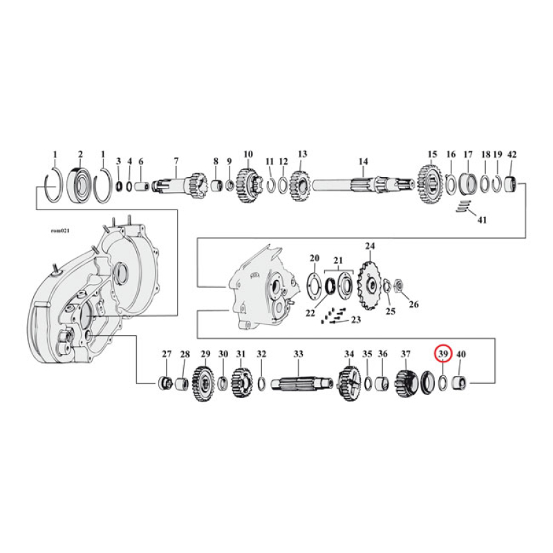 THRUST WASHER C-SHAFT 1ST GEAR .020 INCH 504735