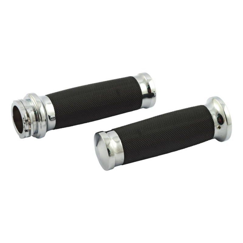 HANDLEBAR GRIP SET, DUKE. CHROME 504761