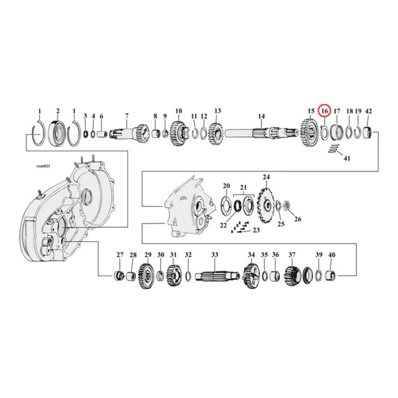 THRUST WASHER MAINSHAFT, RIGHT .055 INCH 504820