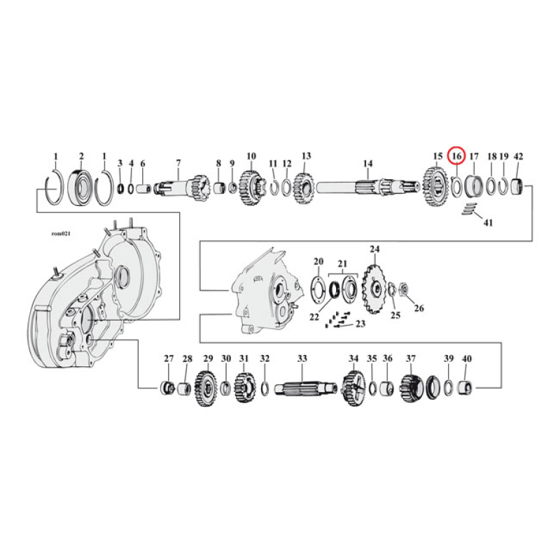 THRUST WASHER MAINSHAFT, RIGHT .060 INCH 504825